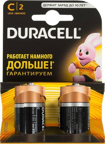 Элемент питания Duracell LR14 Basic BL2 C (цена за 1 шт.) (батарейка) картинка 